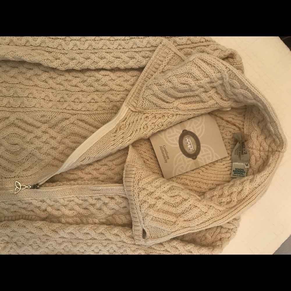 Woman’s Irish wool sweater.